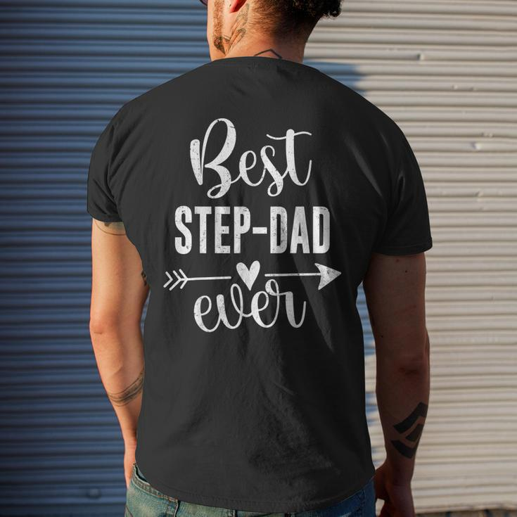 Best Stepdad Ever Fathers Day Present For Stepdad Men Mens Back Print T-shirt Gifts for Him