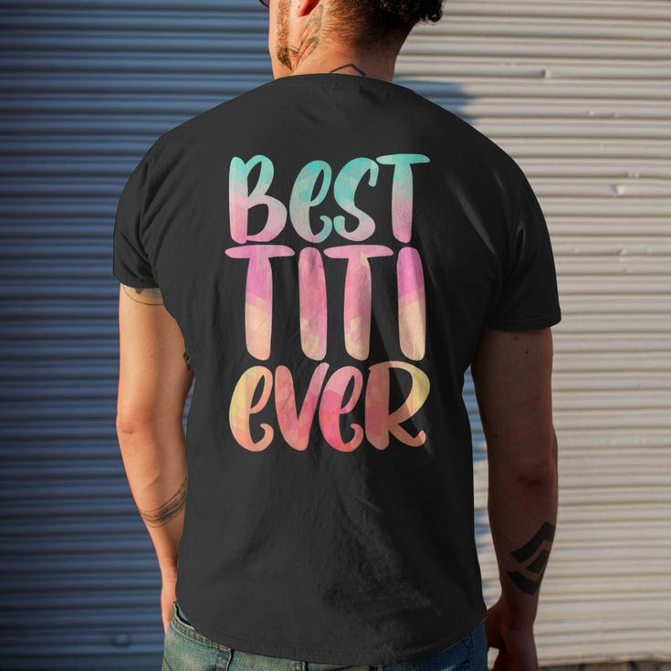 Best Titi Mothers Day With Best Titi Ever Design Mens Back Print T-shirt Gifts for Him