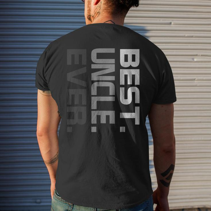 Best Uncle Ever Fathers DayFor Uncle 2018 Men's Back Print T-shirt Gifts for Him