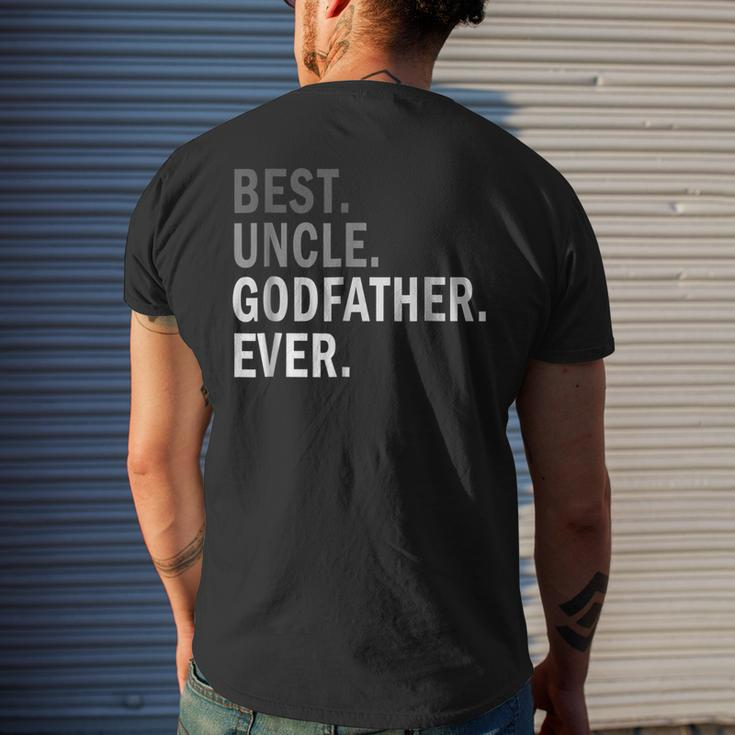 Best Uncle Godfather EverMen's Back Print T-shirt Gifts for Him