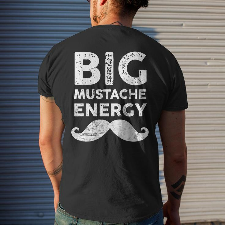 Big Mustache Fathers Day For Men Funny Dad Joke Pun Gift For Mens Mens Back Print T-shirt Gifts for Him
