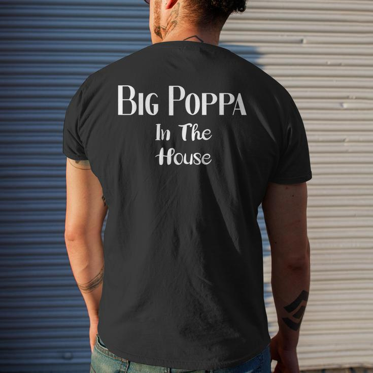 Big Poppa In The House Mens Back Print T-shirt Gifts for Him