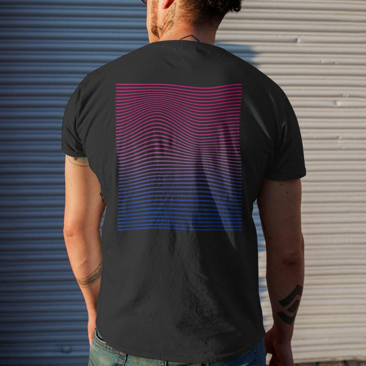 Bisexual Pride Subtle Bi Men's Back Print T-shirt Gifts for Him