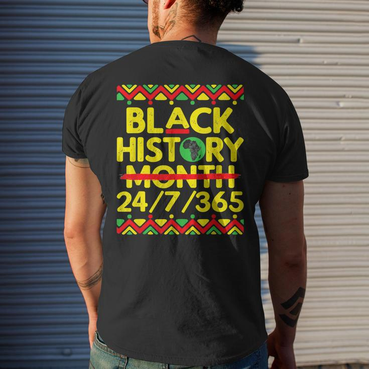 Black History Month 2023 Black History 247365 Melanin Men's T-shirt Back Print Gifts for Him