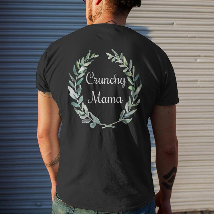 Womens Boho Crunchy MamaAll Natural Mother Men's Back Print T-shirt Gifts for Him