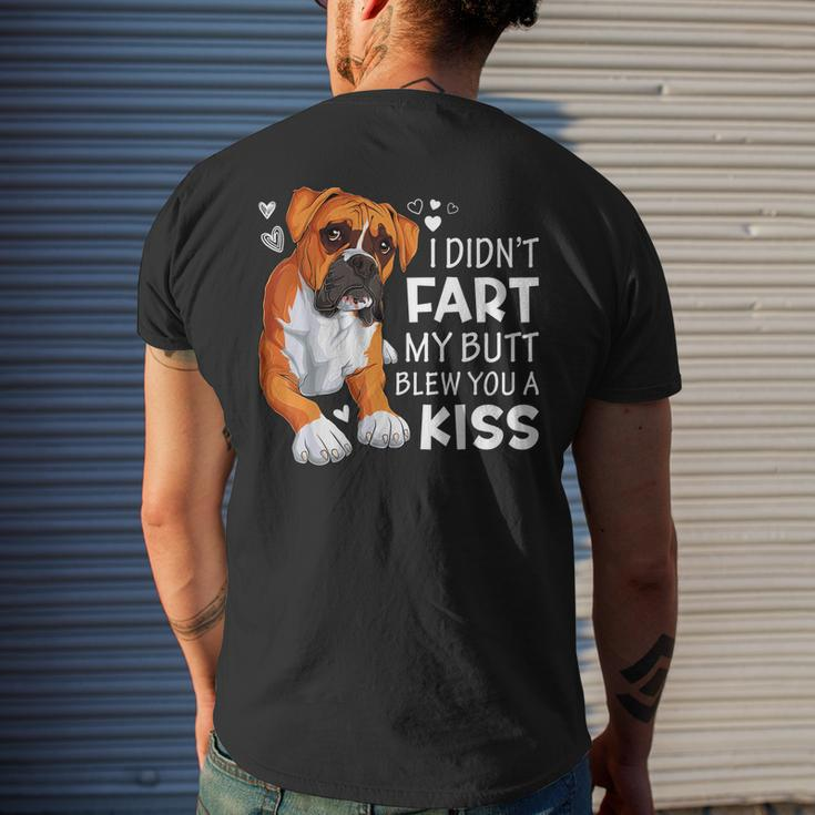 Boxer Dog Mom Dog Dad Funny Dog Lover Mothers Day Women Men Mens Back Print T-shirt Gifts for Him