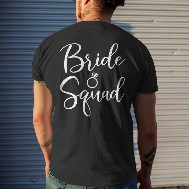 Bride Squad Wedding Bridesmaid Bridal Men's T-shirt Back Print Gifts for Him