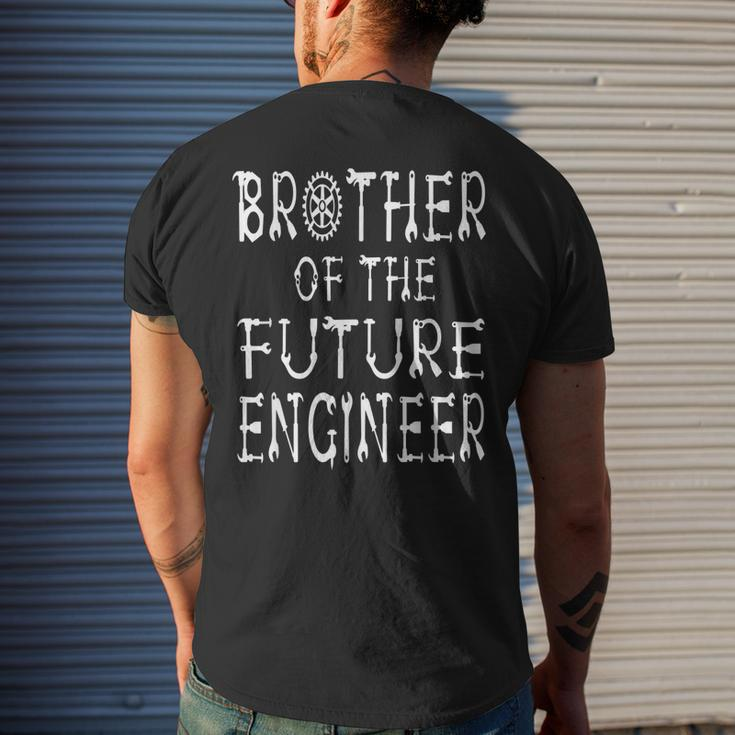 Brother Of The Future Engineer Kids Mechanic Birthday Party Mens Back Print T-shirt Gifts for Him