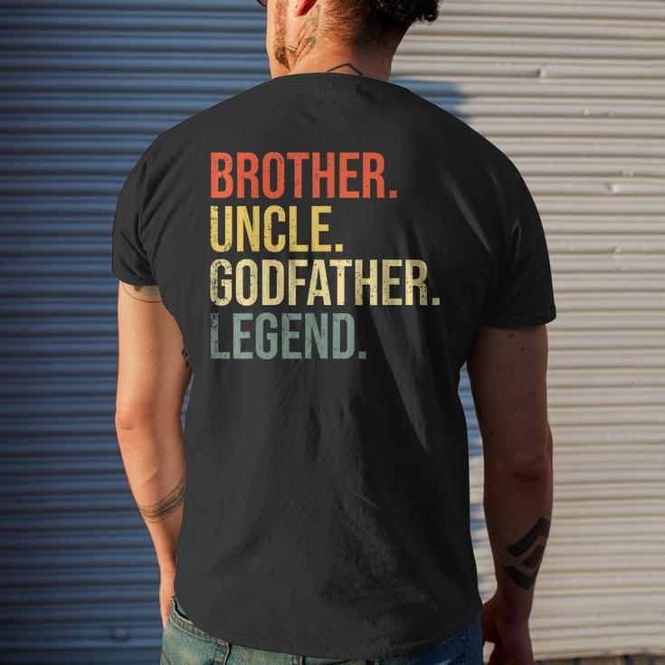 Brother Uncle Godfather Legend Fun Best Funny Uncle Gift For Mens Mens Back Print T-shirt Gifts for Him