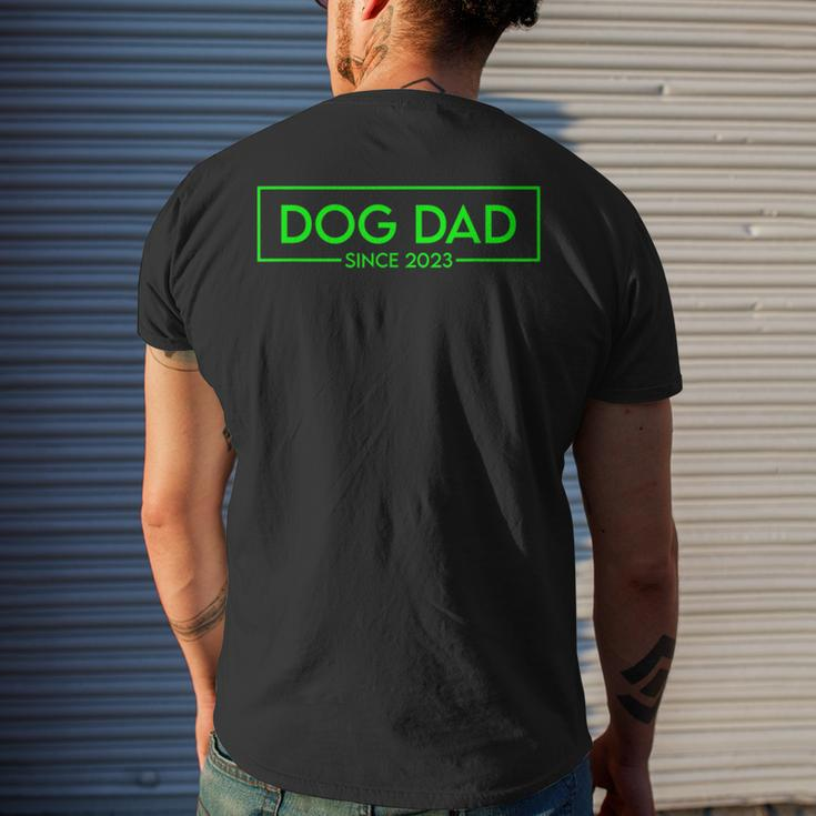 Cat Dad Since 2023 Promoted To Cat Dad V2 Men's Back Print T-shirt Gifts for Him
