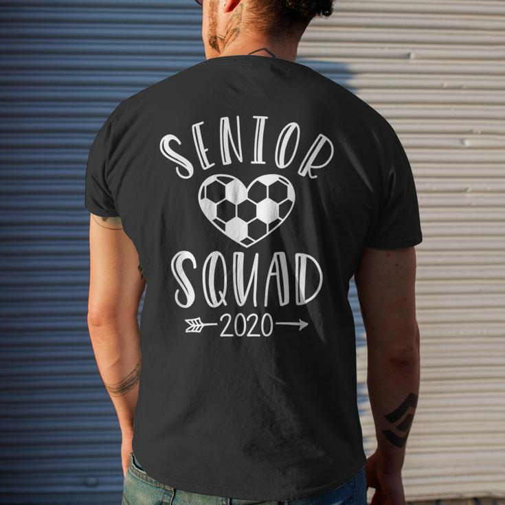 Class Of 2020 Soccer Senior Squad Player Graduate Men's Back Print T-shirt Gifts for Him