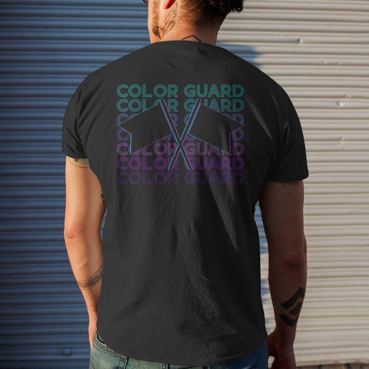 Color Guard Colour Guard Retro Men's Back Print T-shirt Gifts for Him