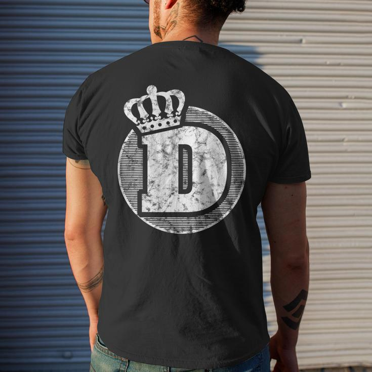 Cool Abc Name Letter D Character D Case Alphabetical D Men's T-shirt Back Print Gifts for Him