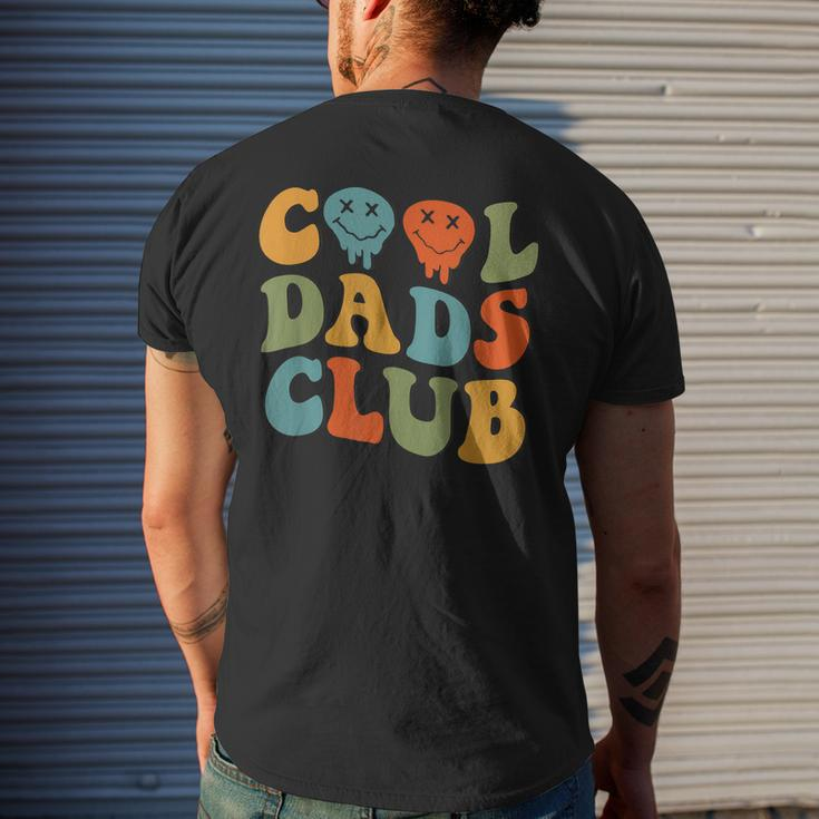 Cool Dads Club Fathers Day Groovy Retro Best Dad Ever Men's Back Print T-shirt Gifts for Him