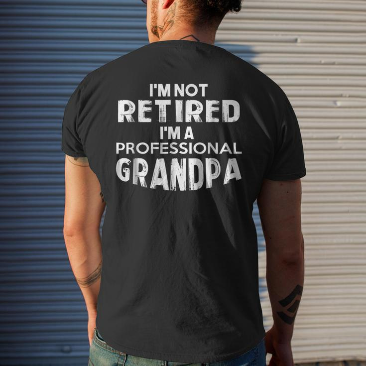 Mens Cool Retirement For Grandpa Tee Shirt Fathers Day 2017 Men's Back Print T-shirt Gifts for Him