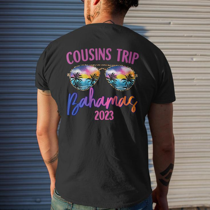 Cousins Trip Bahamas 2023 Sunglasses Summer Vacation Men's Back Print T-shirt Gifts for Him
