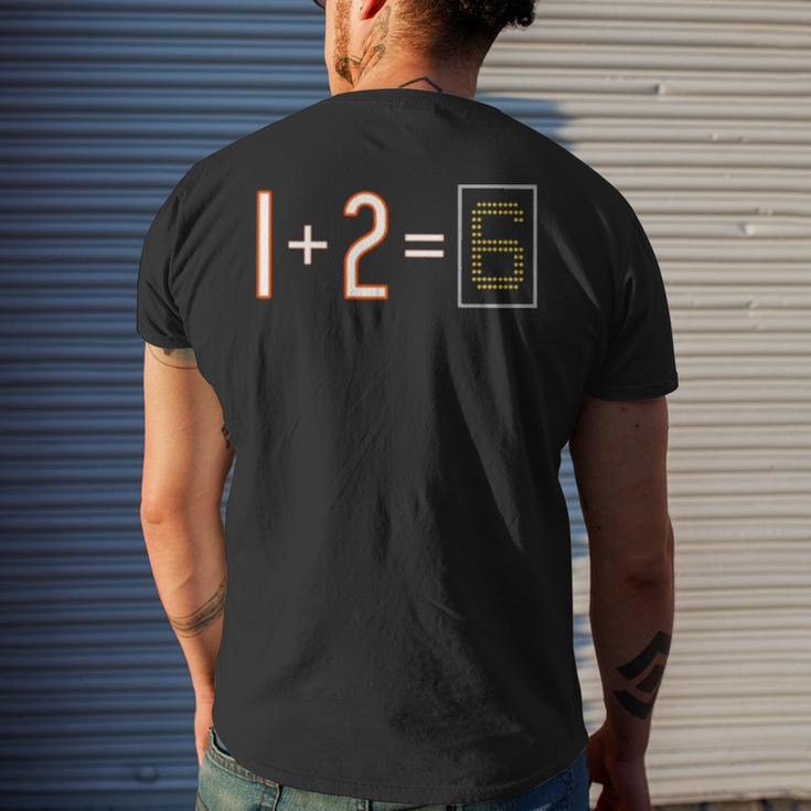 Da Bears 1 Plus 2 Equal 6Men's Back Print T-shirt Gifts for Him