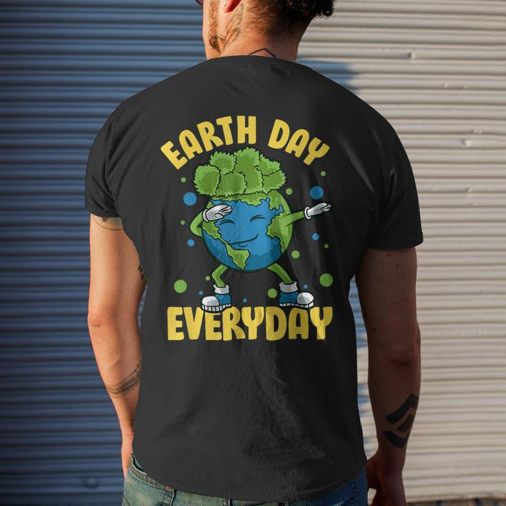 Dabbing Earth Day Everyday Earthday Dab Every Day Planet Men's Back Print T-shirt Gifts for Him