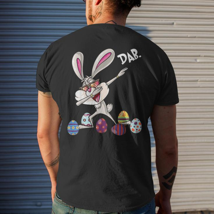 Dabbing Easter Rabbit Eggs Dab Hunting Bunny Men's T-shirt Back Print Gifts for Him