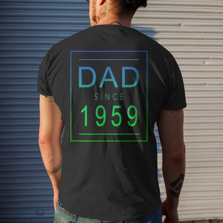 Dad Since 1959 59 Aesthetic Promoted To Daddy Father Bbjyjq Men's Back Print T-shirt Gifts for Him