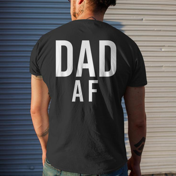Dad Af Shirt For Fathers Day Men's Back Print T-shirt Gifts for Him