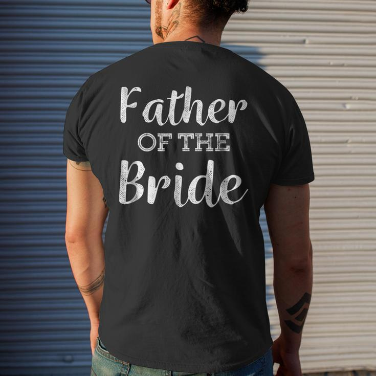 Dad Life Father Of The Bride Wedding Men Gifts Mens Back Print T-shirt Gifts for Him