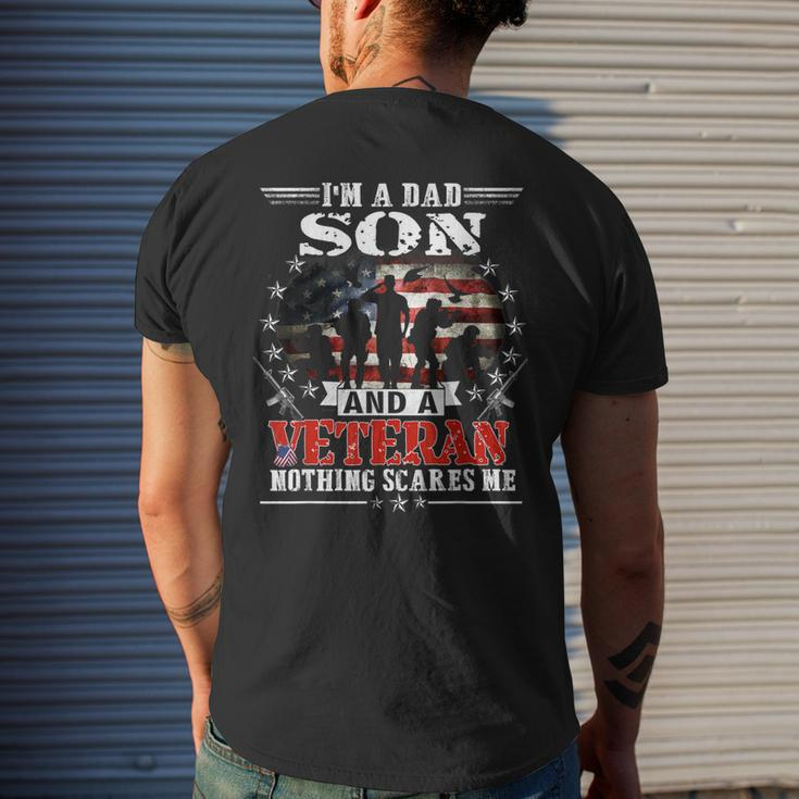 Im A Dad Son Veteran Memorial Day Patrioitc Mens Men's T-shirt Back Print Gifts for Him