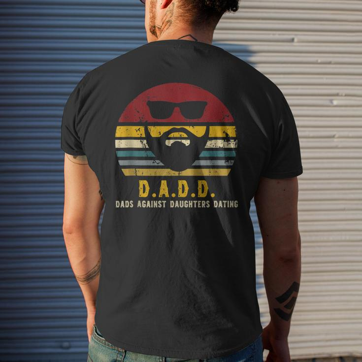 DADD Dads Against Daughters Dating Undating Dads Men's T-shirt Back Print Gifts for Him