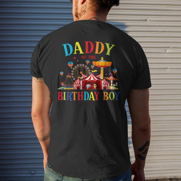 Daddy Of The Birthday Boy Circus Family Matching Men's Back Print T-shirt Gifts for Him