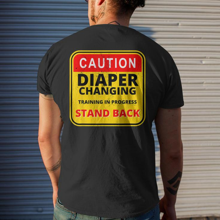 Daddy Diaper Kit New Dad Survival Dads Baby Changing Outfit Men's Back Print T-shirt Gifts for Him