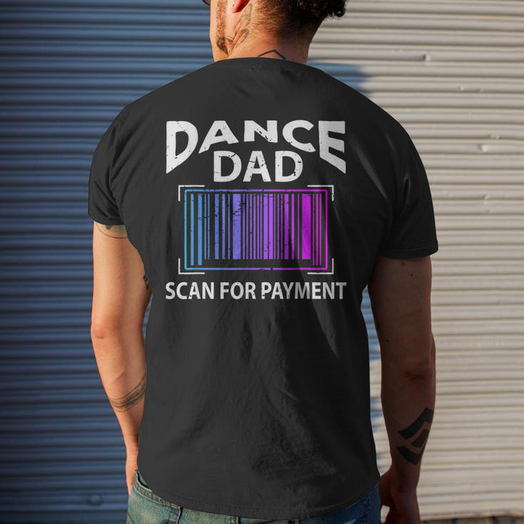 Dance Dad Scan For Payment Men's Back Print T-shirt Gifts for Him