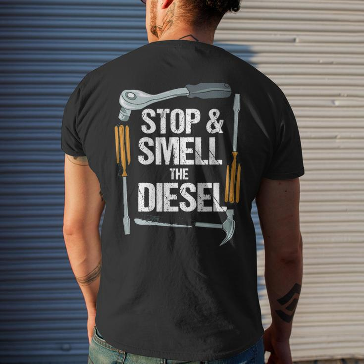 Diesel Mechanics Diesel Truck Trucker Pickup Men's T-shirt Back Print Gifts for Him