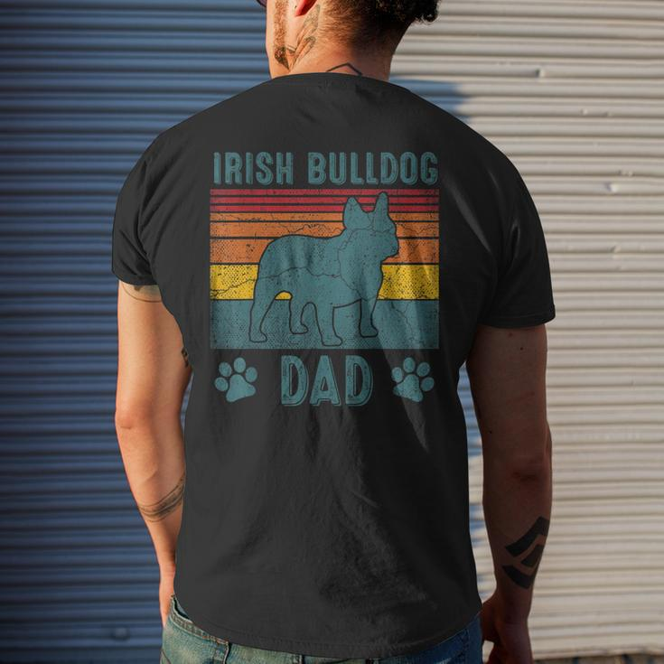 Dog Irish Bulldog Dad - Vintage Irish Bulldog Dad Men's T-shirt Back Print Gifts for Him