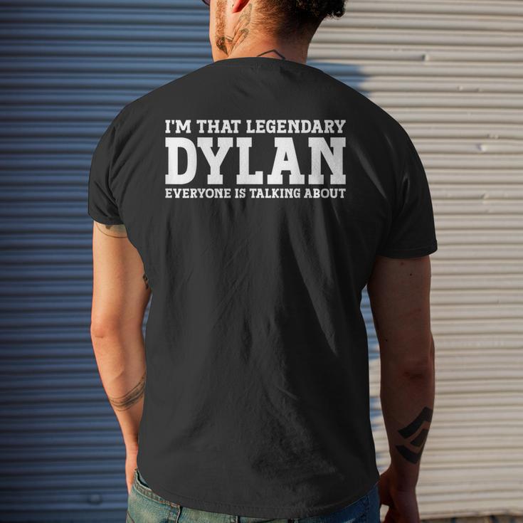 Dylan Personal Name Dylan Men's T-shirt Back Print - Seseable