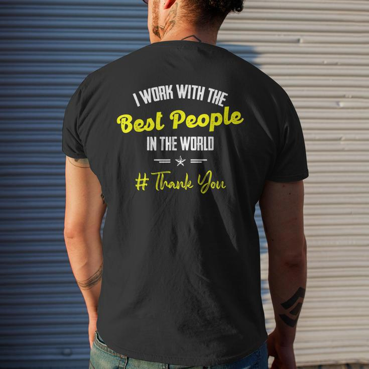 Employee Appreciation Leaders Boss Saying - Bosses Day Men's Back Print T-shirt Gifts for Him