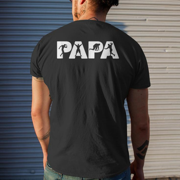 Fathers Day For Dad - Papa Body Builder Men's T-shirt Back Print Gifts for Him