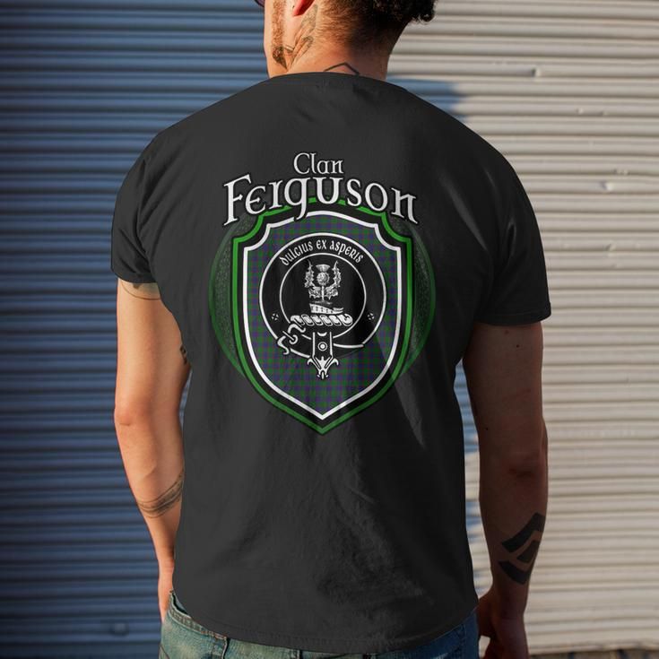 Ferguson Clan Crest | Scottish Clan Ferguson Family Badge Mens Back Print T-shirt Gifts for Him