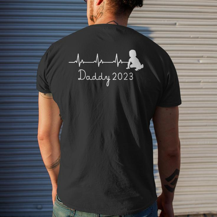 First Time Father Gifts For Men New Dad Expecting Daddy 2023 Gift For Mens Mens Back Print T-shirt Gifts for Him