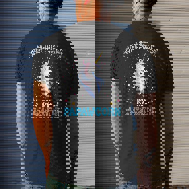 Forget Papaw Bear Im A Papawcorn Unicorn Father Mens Back Print T-shirt Gifts for Him