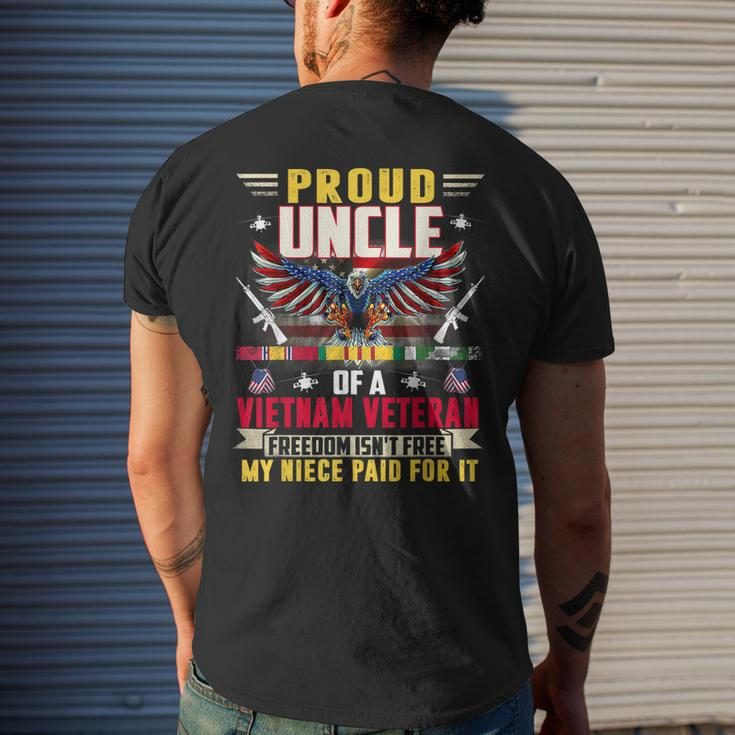 Freedom Isnt Free - Proud Uncle Of A Vietnam Veteran Niece Men's T-shirt Back Print Gifts for Him