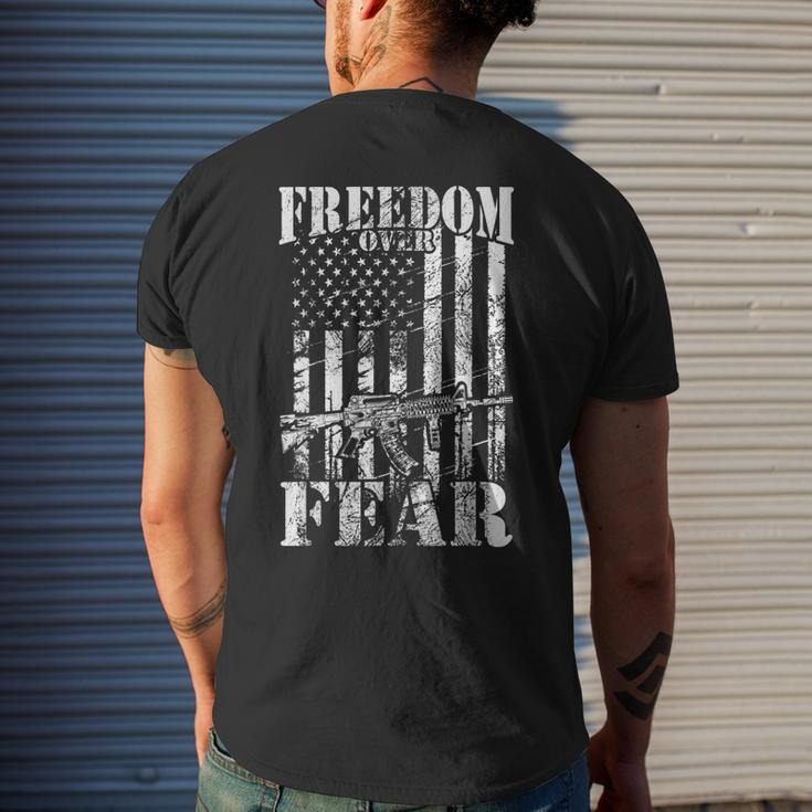 Freedom Usa America ConstitutionUnited States Of America Men's Back Print T-shirt Gifts for Him