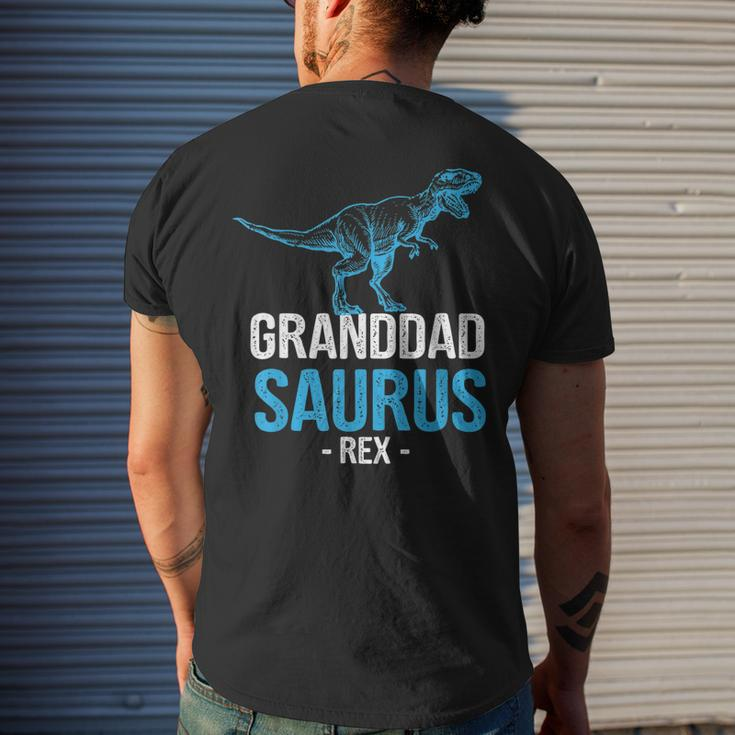 Funny Fathers Day Gift For Grandpa Granddad Saurus Rex Mens Back Print T-shirt Gifts for Him