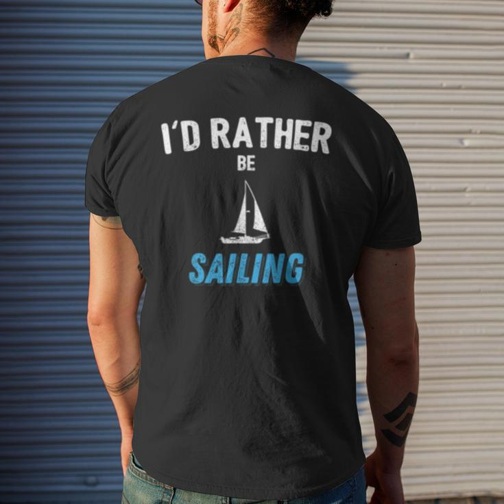 Funny Sailing Retirement Gifts For Men And Grandpa Mens Back Print T-shirt Gifts for Him