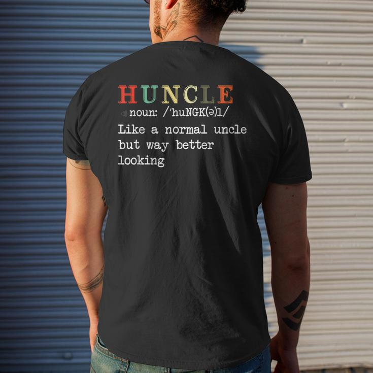 Funny Uncle Hunkle Definition Mens Boys Girls Mens Back Print T-shirt Gifts for Him