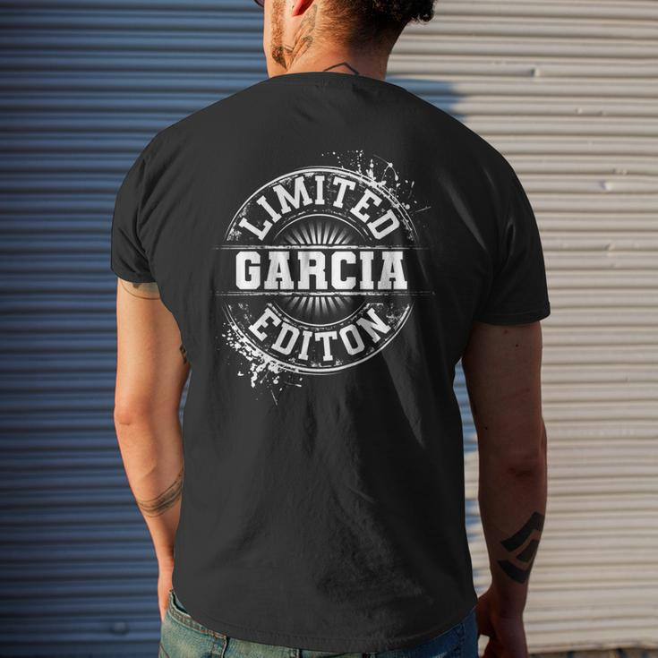 Garcia Surname Family Tree Birthday Reunion Idea Men's Back Print T-shirt Gifts for Him