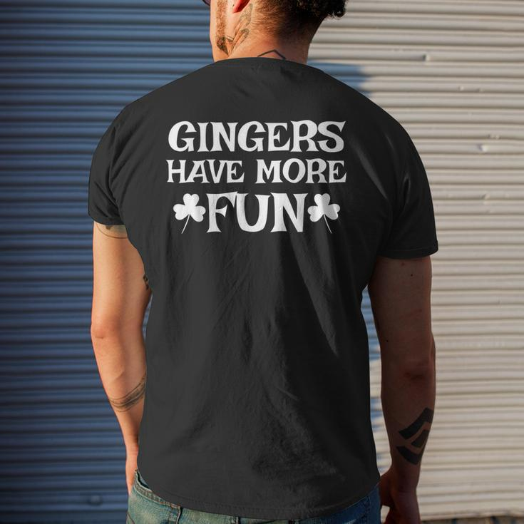 Gingers Have More Fun Redhead Irish Pride Men's T-shirt Back Print Gifts for Him