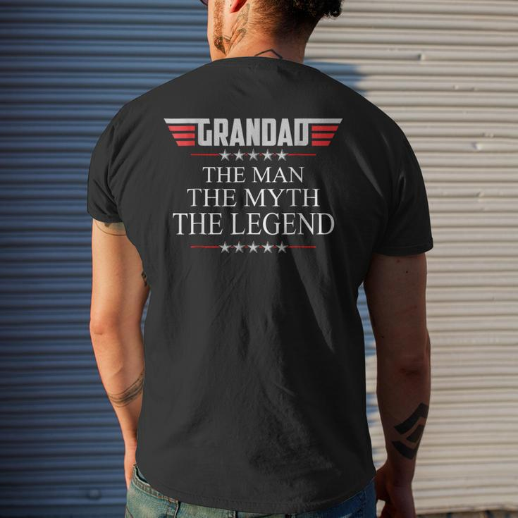 Grandad The Man The Myth The Legend V2 Grandad Gift For Mens Mens Back Print T-shirt Gifts for Him