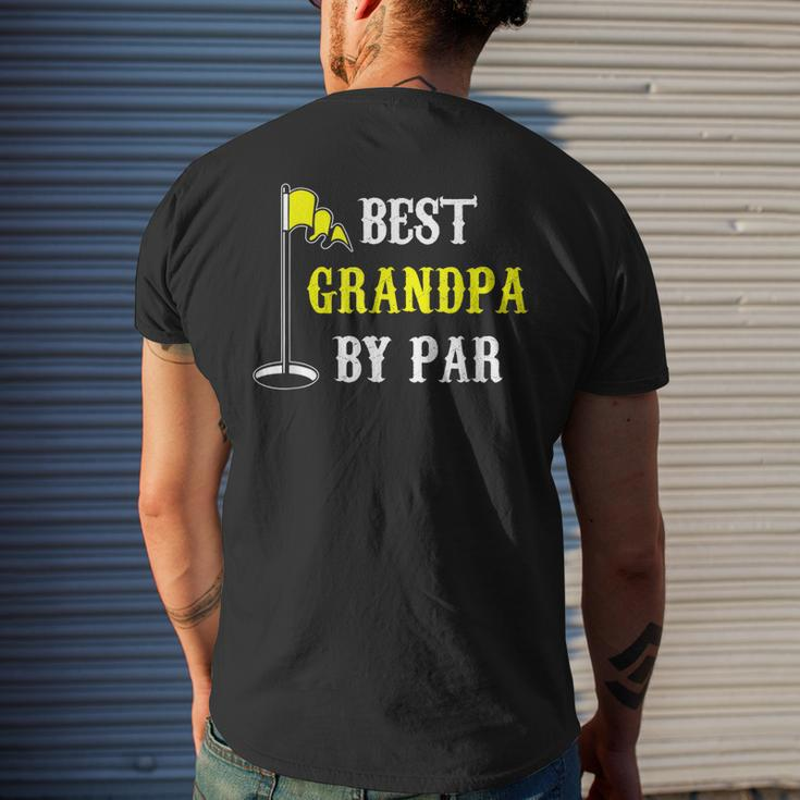 Grandfather Best Grandpa By Par Golf Dad And Men's Back Print T-shirt Gifts for Him