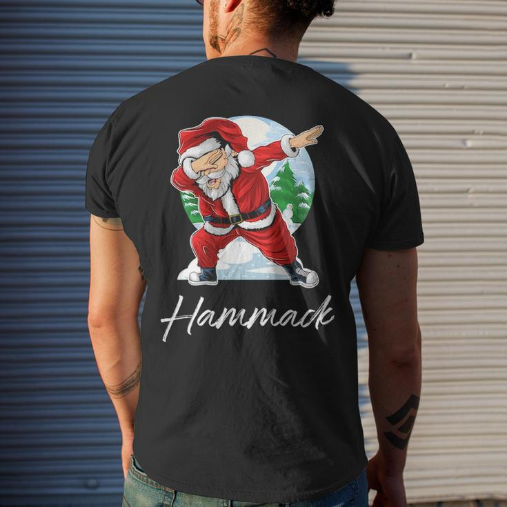 Hammack Name Gift Santa Hammack Mens Back Print T-shirt Gifts for Him