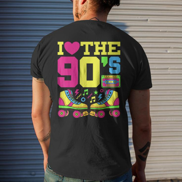 Heart 90S 1990S Fashion Theme Party Outfit Nineties Costume Men's Back Print T-shirt Gifts for Him